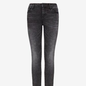 Armani Exchange J01 Super Skinny Denim Black Frost size 32 jeans